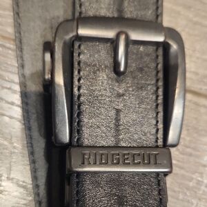 Ridgecut Black Leather Men's Belt Sz 2XL